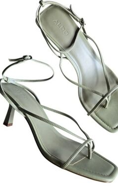 New Sage Kitten Heel Sandals